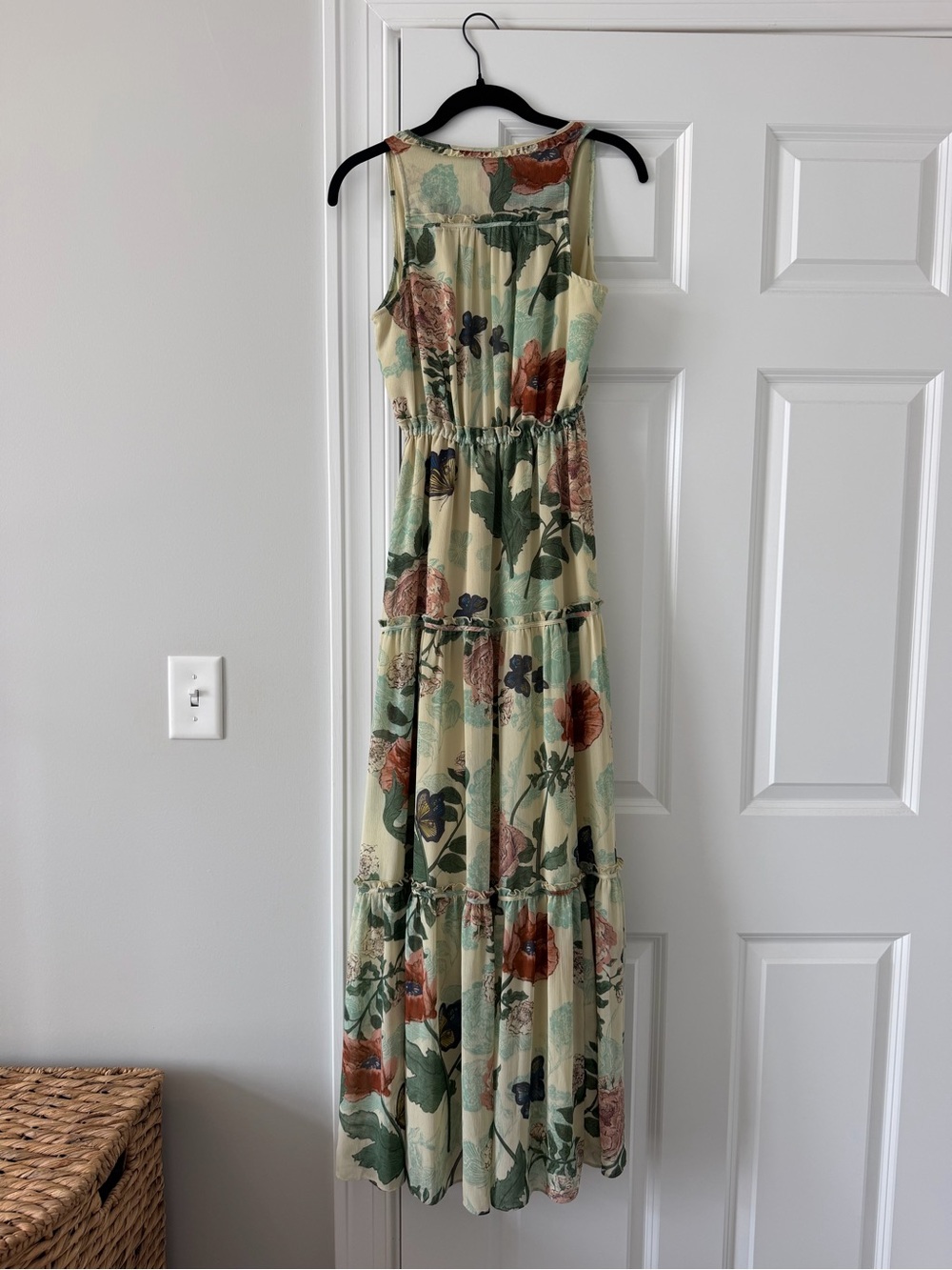 Anthropologie Maeve Maxi Butterfly Dress Size 0 - Picture 4 of 4